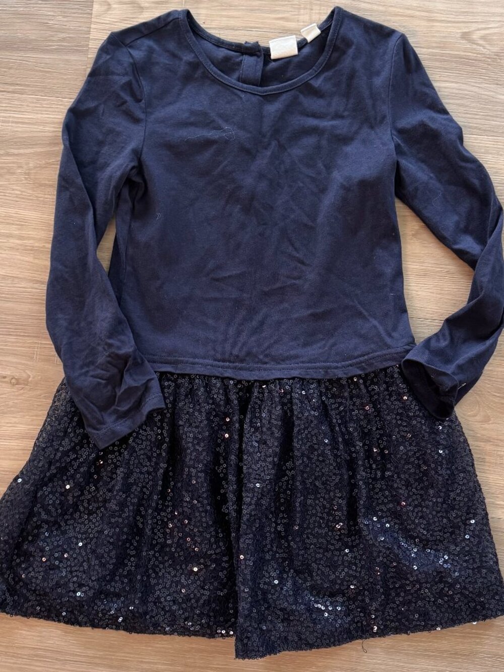 GAP kids Mix fabric sequin DRESS girls size XS 4 5 tulle